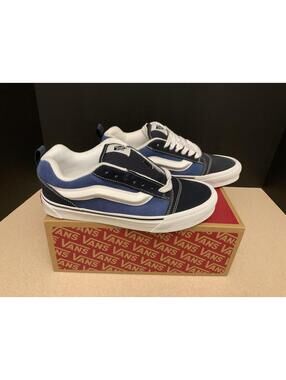 New! Mens VANS Knu Skool Navy/True White Athletic Sneakers/Shoes. Size 8. Nice!